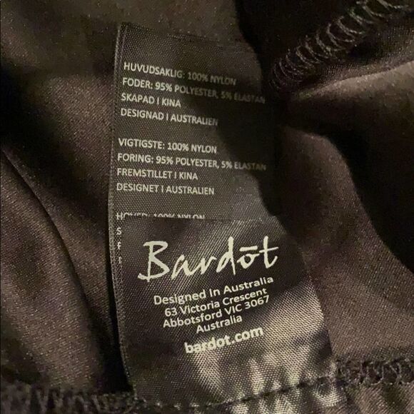 Bardot Jade Black Lace Jewel Tone Floral Sheer Cutout Back Mini Dress Sz 6 - Picture 7 of 10